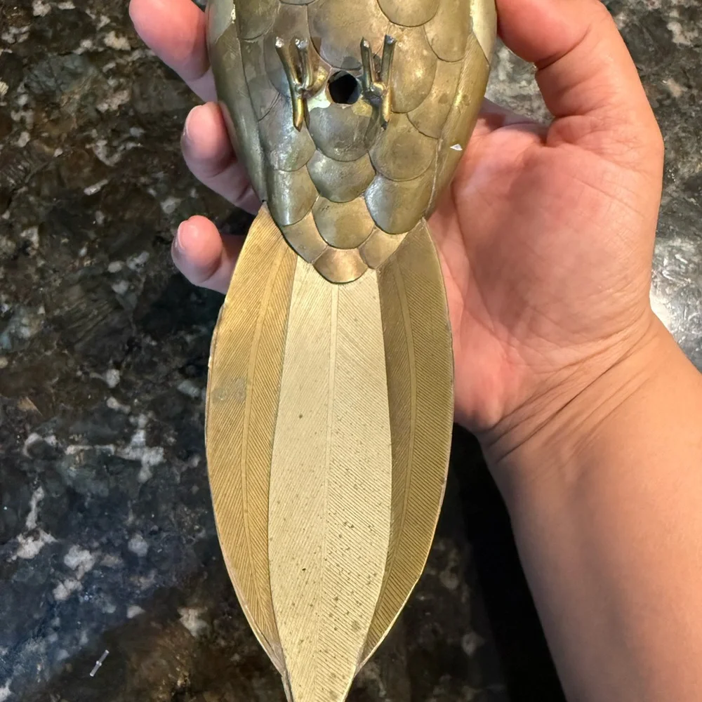 Sergio Bustamante ? MCM Copper‎ Brass Parrot Sculpture Vintage Parrot Only R